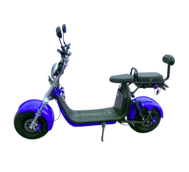 Scuter Electric 2 Persoane, Viteză Limitată 25 km/h – Fără Permis,  Autonomie 45 km, Motor 1500W, Baterie 20Ah, Suspensie Hidraulică, COC Inclus